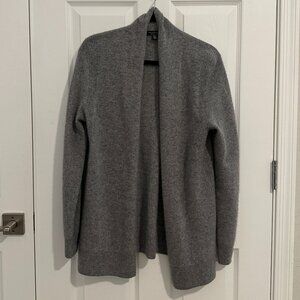 Saks Fifth Avenue 100% Cashmere Gray Cardigan